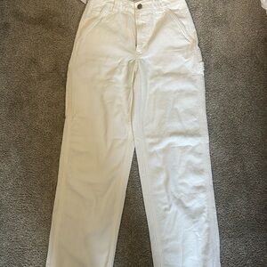 White High-Waisted Pants